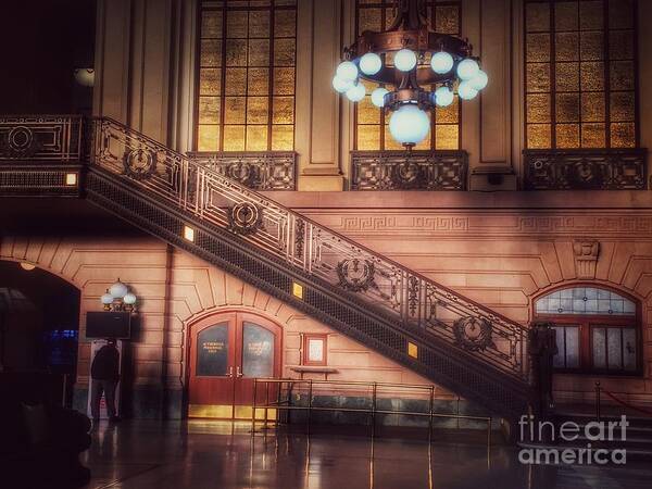 Hoboken Train Station Poster featuring the photograph Hoboken Train Station - Vintage Beauty of New Jersey by Miriam Danar