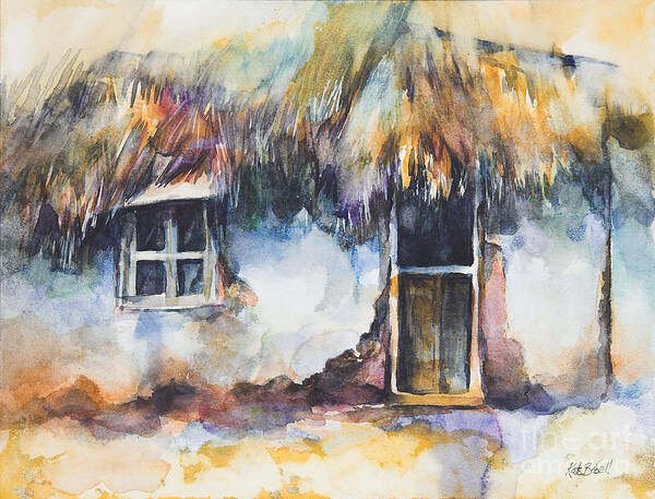 Village House Poster featuring the painting Home Sweet Home Kerala by Kate Bedell