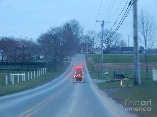 Amish Poster featuring the photograph Homeward Bound by Christine Clark