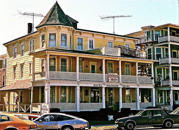 Ocean Grove Poster featuring the photograph Hotel Polonaise by Ira Shander