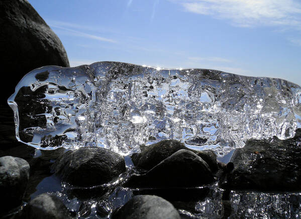 Ice Poster featuring the photograph Ice on Rocks 3 by Sami Tiainen