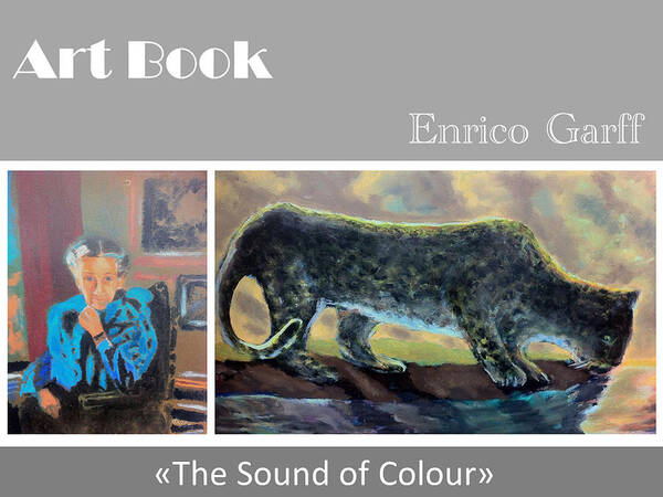 Portrait Poster featuring the painting Isa and the leopard by Enrico Garff
