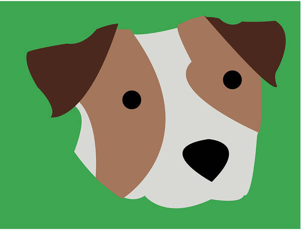 Jack Russell Terrier Poster featuring the digital art Jack Russell by Caroline Elgin
