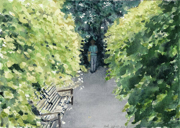 Gardens Poster featuring the painting Kensington Gardens by Madeleine Arnett