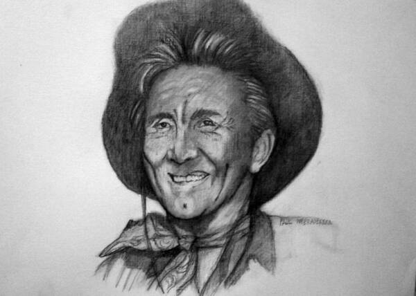 Hollywood Poster featuring the painting Kirk Douglas by Paul Weerasekera