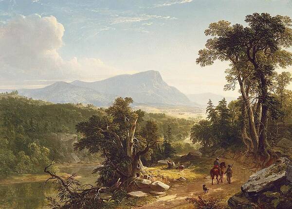 Asher Brown Durand Poster featuring the painting Landscape Composition by MotionAge Designs