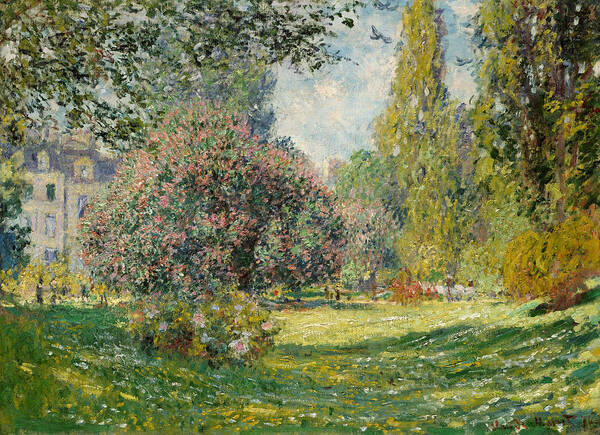 French Art Poster featuring the painting Landscape- Parc Monceau by Claude Monet
