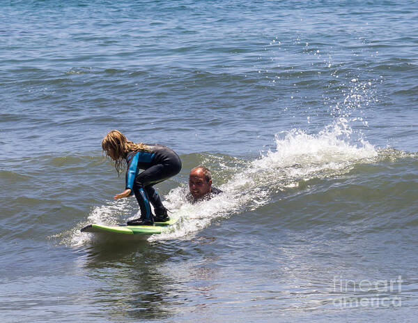 Surf Poster featuring the photograph Learning to surf by Shawn Jeffries