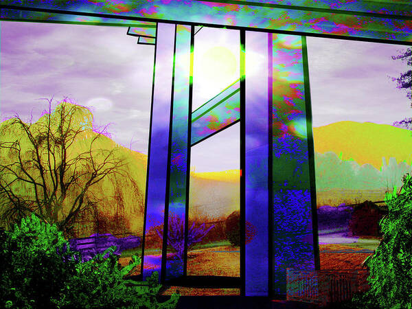 Digital Poster featuring the digital art Light Under The Bridge by Rod Whyte