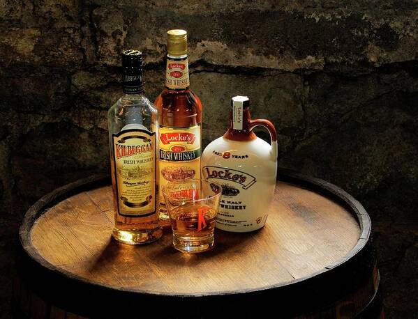 Lockes and Kilbeggan Irish Whiskey made at Lockes Distillery. Westmeath  town of Kilbeggan, Ireland Poster by David Lyons - Fine Art America