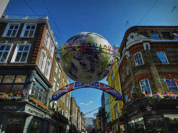 Carnaby Street Poster featuring the photograph London 090 by Lance Vaughn