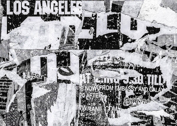 Collage Poster featuring the mixed media Los Angeles by Roseanne Jones