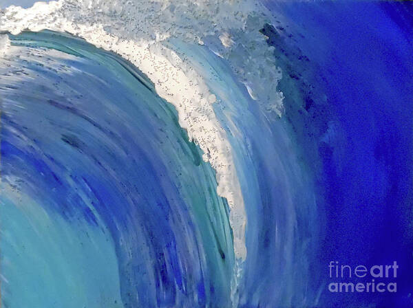 Wave Poster featuring the painting Make Waves by Jilian Cramb - AMothersFineArt