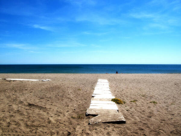 Malaga Poster featuring the photograph Malaga Beach by Obi Martinez