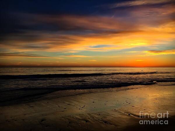 Landscape Poster featuring the photograph Malibu Beach Sunset by Chris Tarpening