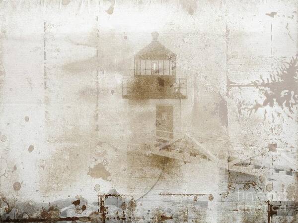 Marcia Lee Jones Poster featuring the photograph Marshall Lighthouse #2 by Marcia Lee Jones