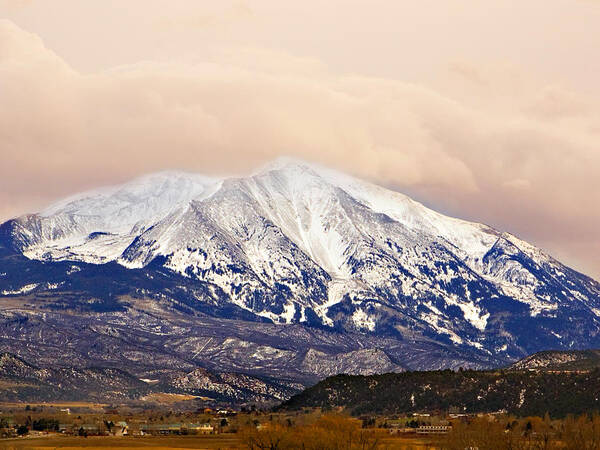 Americana Poster featuring the photograph Mount Sopris by Marilyn Hunt