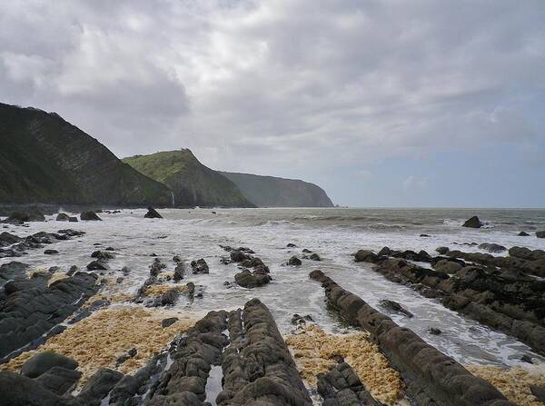 Mouthmill Poster featuring the photograph Mouthmill Beach North Devon by Richard Brookes