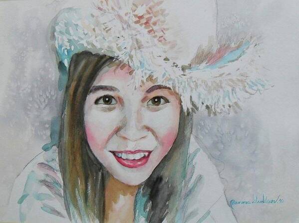  Poster featuring the painting My Smile for You by Wanvisa Klawklean