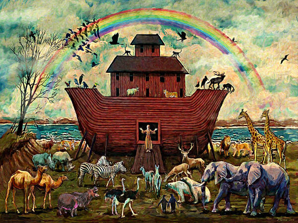 Noah's Ark Poster featuring the digital art Noah's Ark by Frank Harris