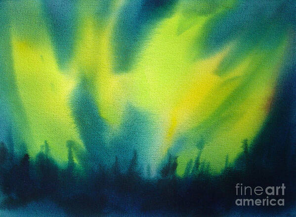 Paintings Poster featuring the painting Northern Lights I by Kathy Braud