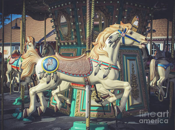 Carousels Poster featuring the photograph Nostalgic Carousel by Colleen Kammerer
