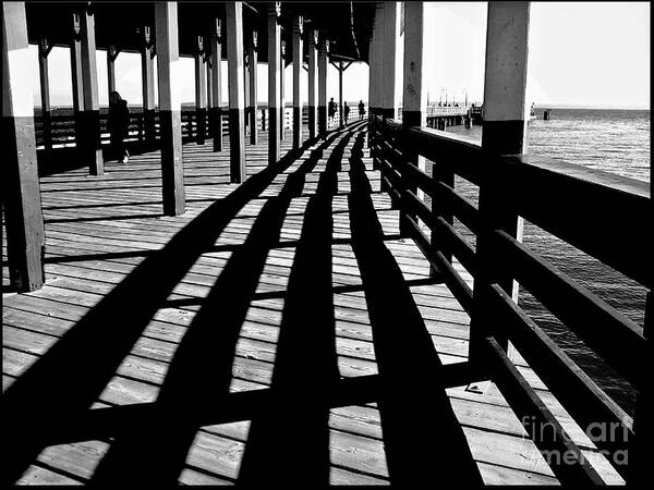 Pier Poster featuring the photograph Nostalgic Walk on the Pier by Carol F Austin