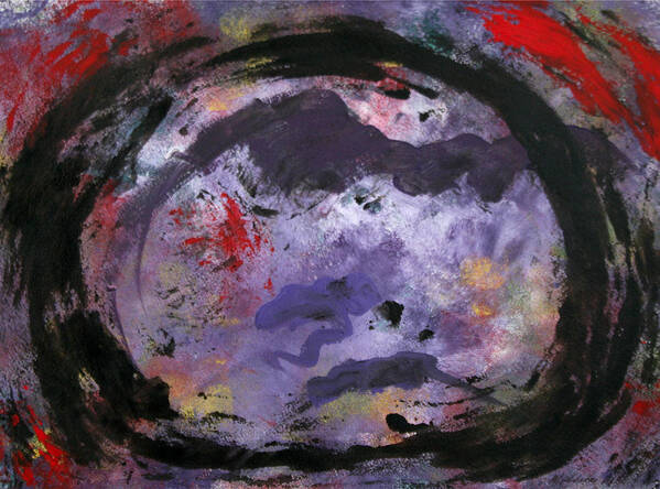 Abstract Poster featuring the painting O by Mordecai Colodner