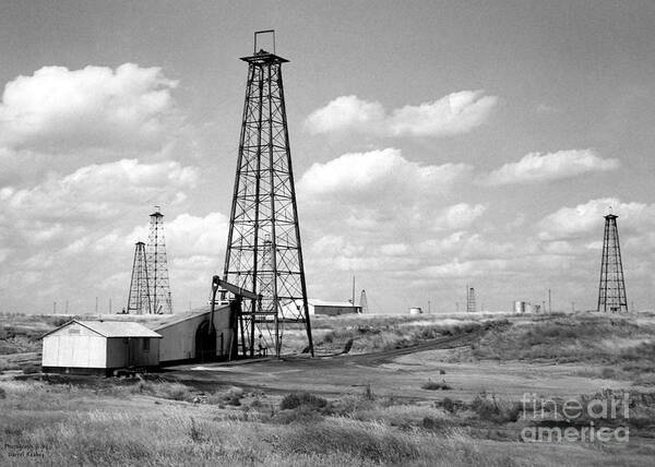 Oil Field Poster featuring the photograph Oklahoma Crude by Larry Keahey