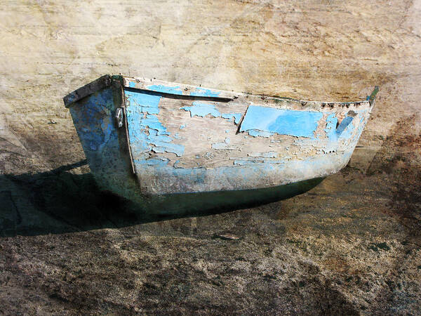 Boat Poster featuring the photograph Old Blue # 1 by Ed Hall