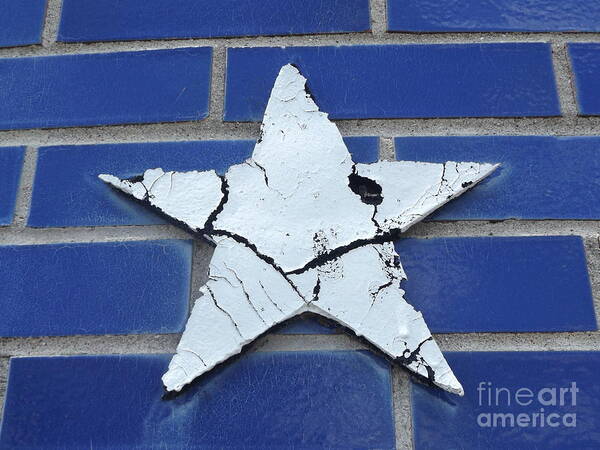 Flag Poster featuring the photograph Old Glorys Star by Erick Schmidt