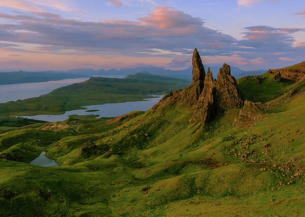 Skye Poster featuring the photograph Old Man of Storr by Rob Davies