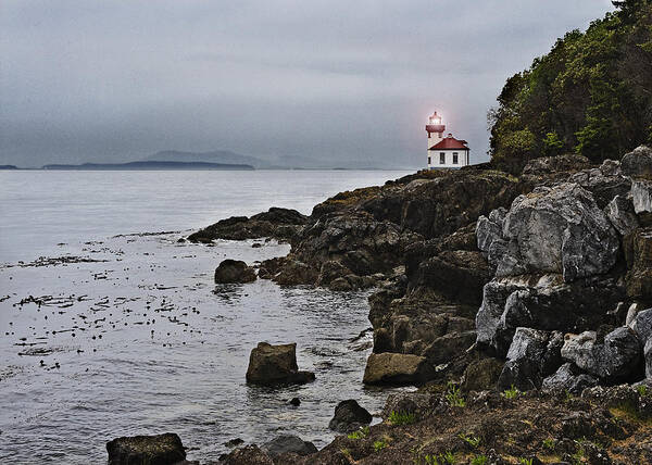 Rocks Poster featuring the photograph On Rugged Shores by John Christopher