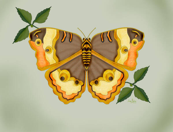 Butterfly Poster featuring the painting One More Jewel For the Garden by Anne Norskog