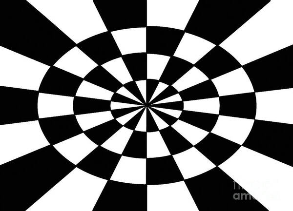Op Art Poster featuring the painting Op Art by Two Hivelys