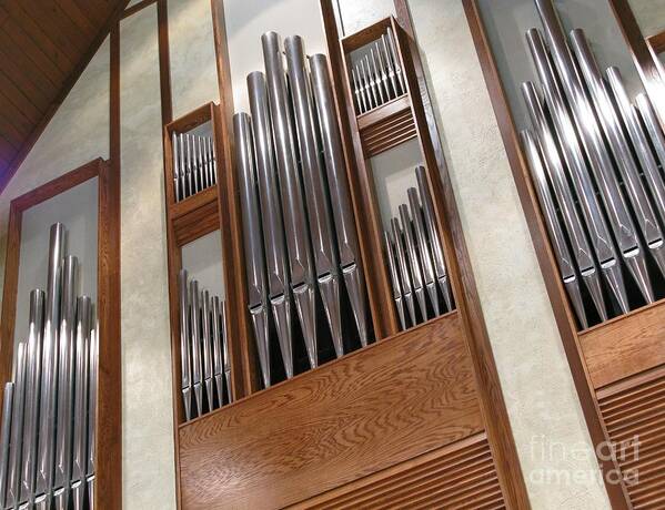 Music Poster featuring the photograph Organ Pipes by Ann Horn