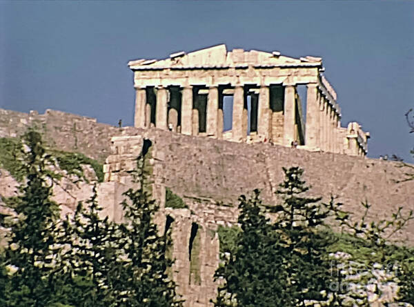 Athens Poster featuring the photograph Parthenon temple Athens by Benny Marty