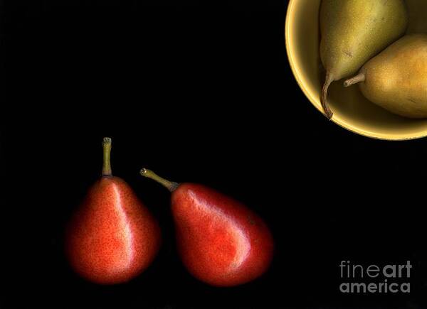 Pears Poster featuring the photograph Pears and Bowl by Christian Slanec