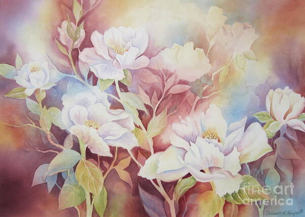 Peony Poster featuring the painting Peony Paradise by Deborah Ronglien