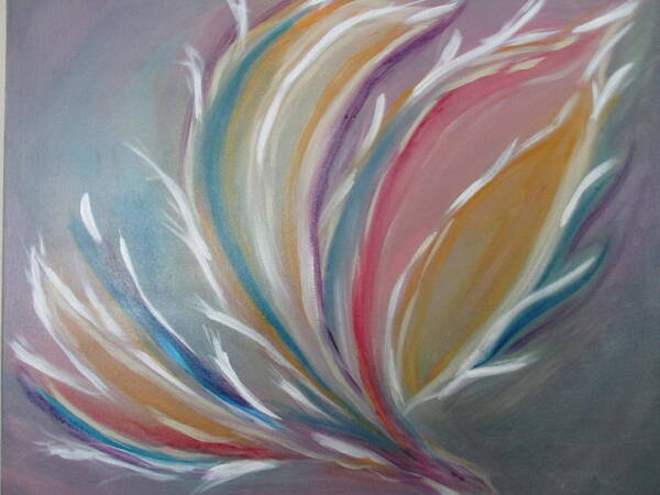 Phoenix Poster featuring the painting Phoenix Rising by Sharyn Winters
