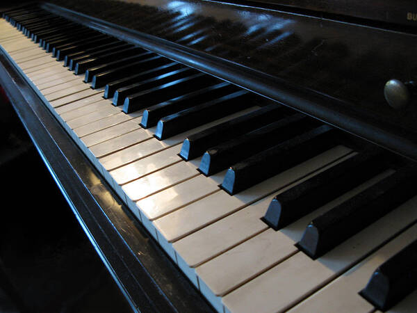 Piano Poster featuring the photograph Piano Keys by Anthony Rapp