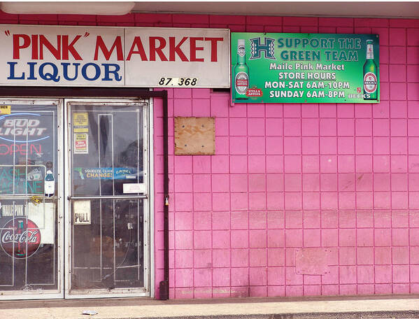 Honolulu Poster featuring the photograph Pink Market by Kevin Callahan