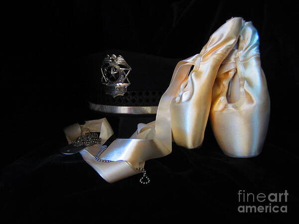 Pointe Shoes Poster featuring the photograph Police, Military, and Pointe Shoes by Laurianna Taylor