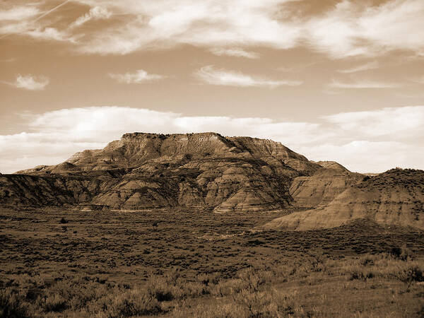 North Dakota Poster featuring the photograph Pretty Butte by Cris Fulton