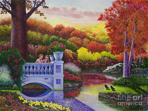 Princess Poster featuring the painting Princess Gardens by Michael Frank