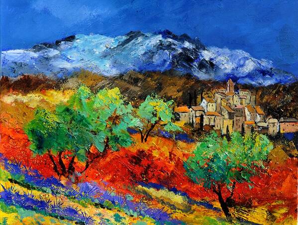 Landscape Poster featuring the painting Provence 790050 by Pol Ledent