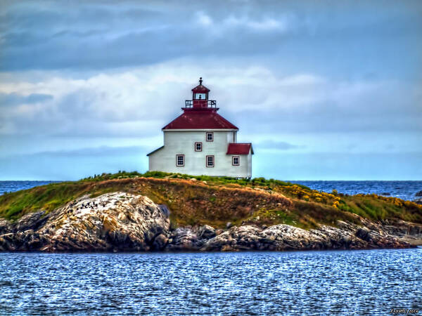 Nova Scotia Poster featuring the photograph Queensport Lighthouse by Ken Morris