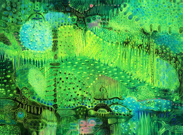 Rain Forest Poster featuring the painting Rain Land I by Lolita Bronzini