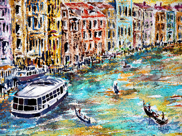  Poster featuring the painting Recalling Venice 01 by Almo M