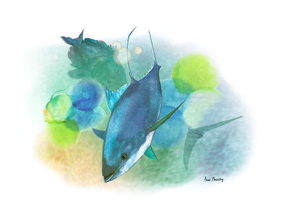Tuna Poster featuring the painting Recess by Anne Beverley-Stamps